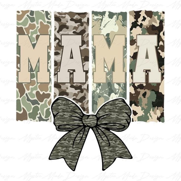 DTF TRANSFER CAMO MAMA