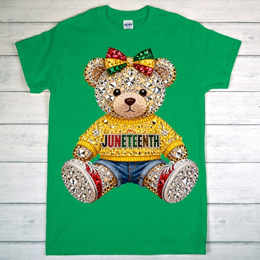 Juneteenth Teddy Bear T-shirt