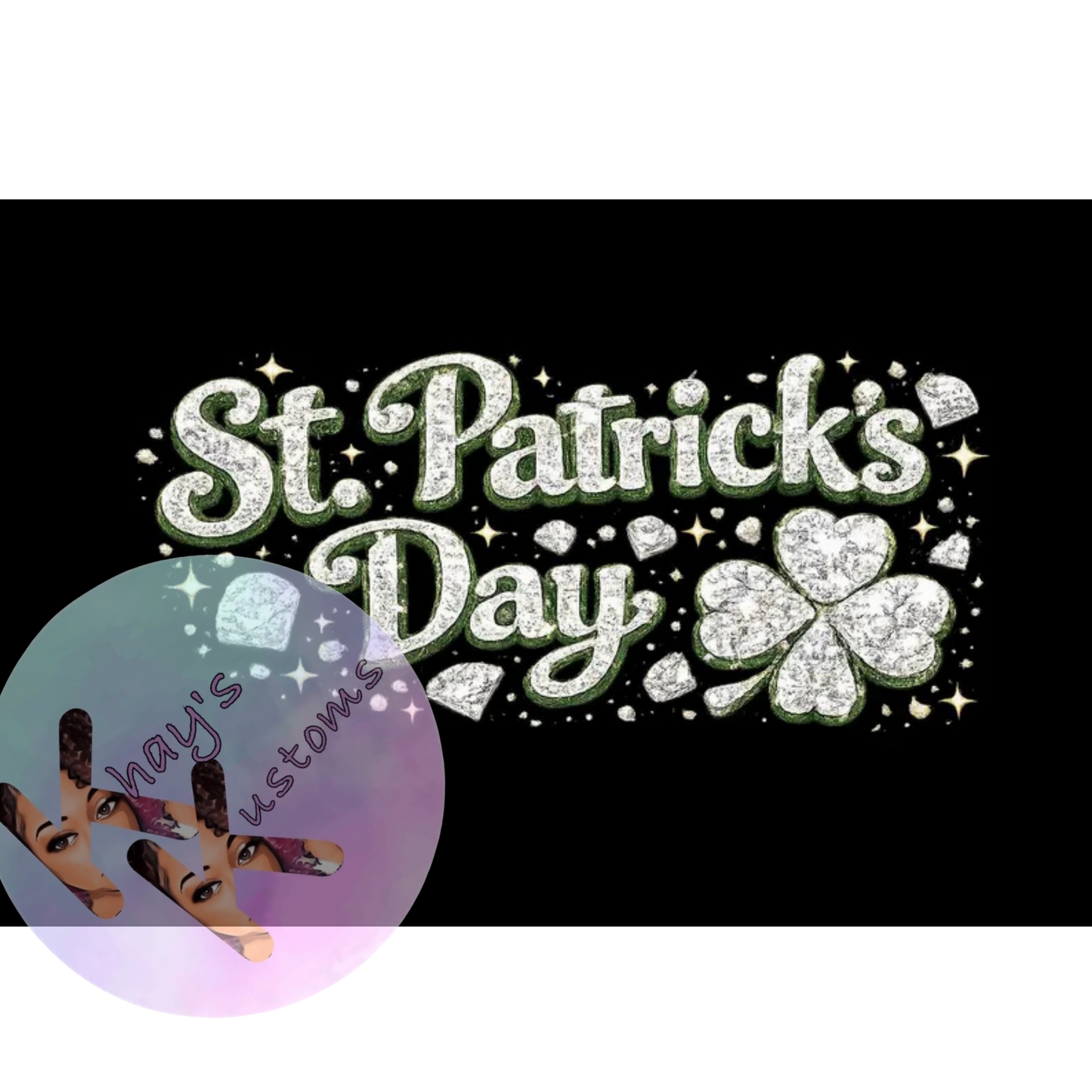 DTF TRANSFER- ST PATRICKS DAY RHINESTONE