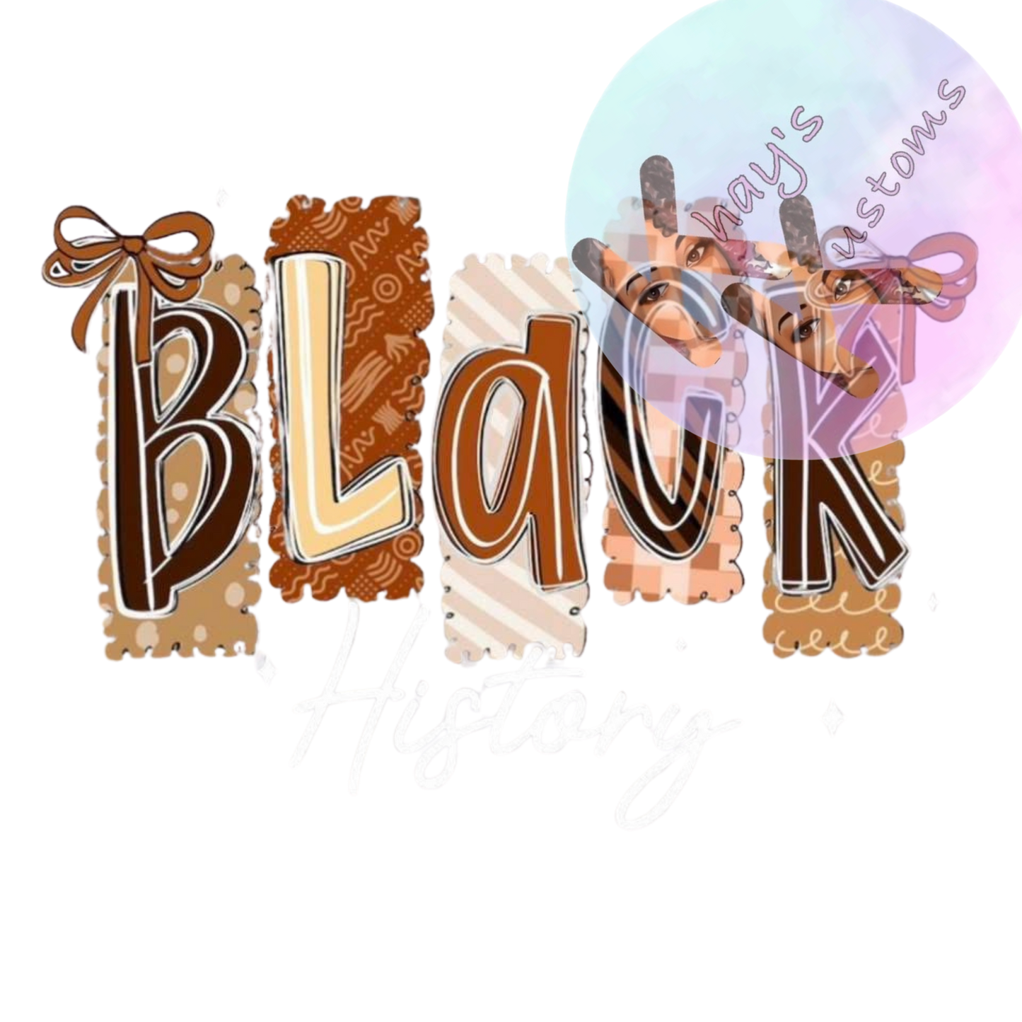 DTF TRANSFER- BLACK HISTORY BOWS