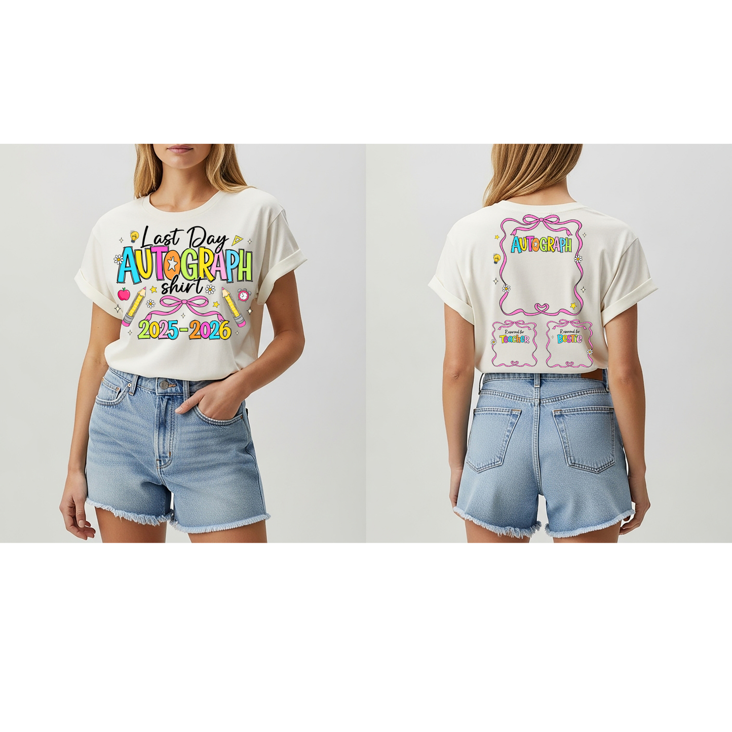 Girls autograph last day t-shirt