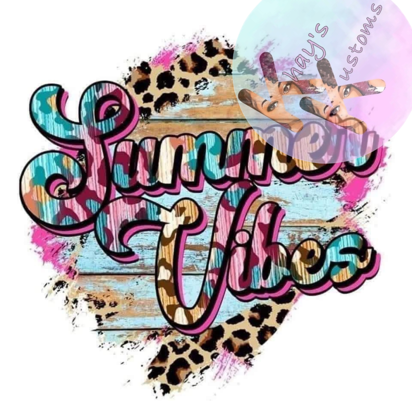 DTF TRANSFER- CHEETAH SUMMER VIBES