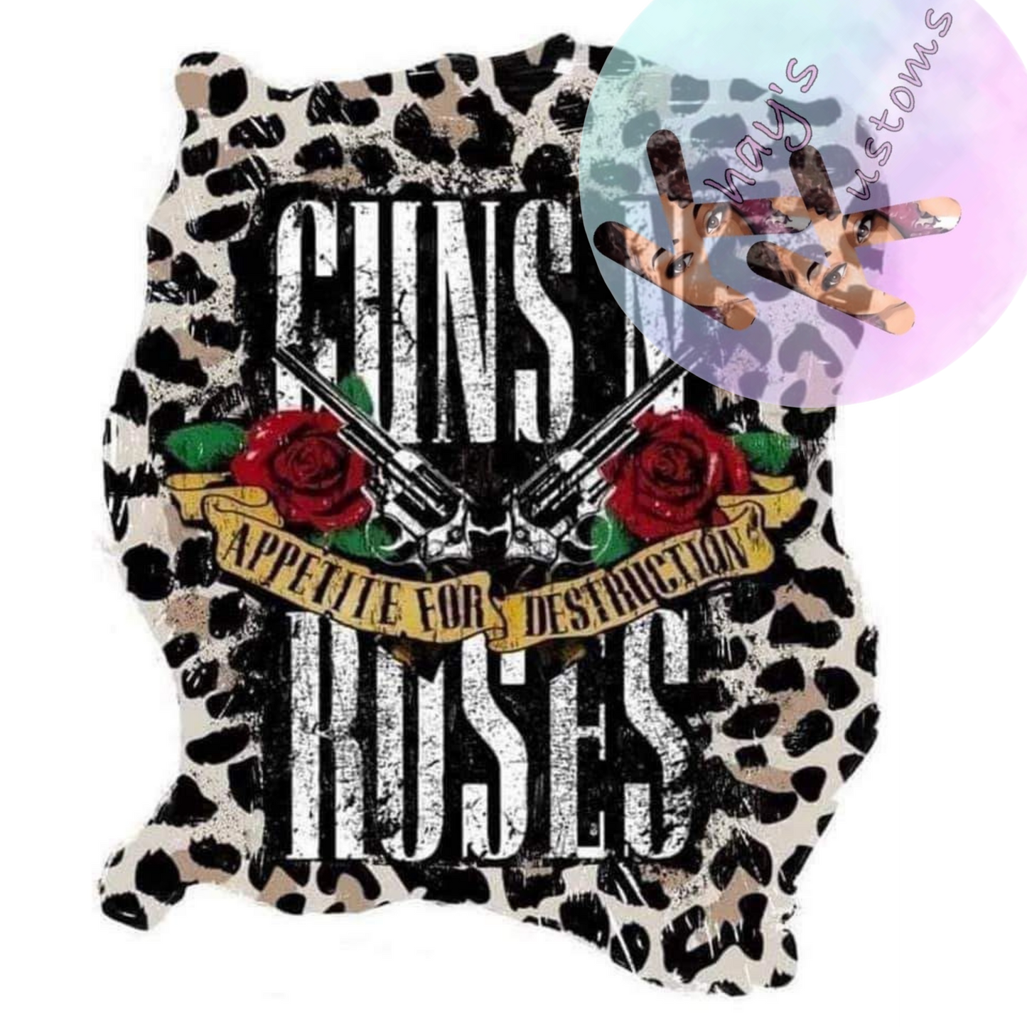 DTF TRANSFER- GUNS AND ROSES