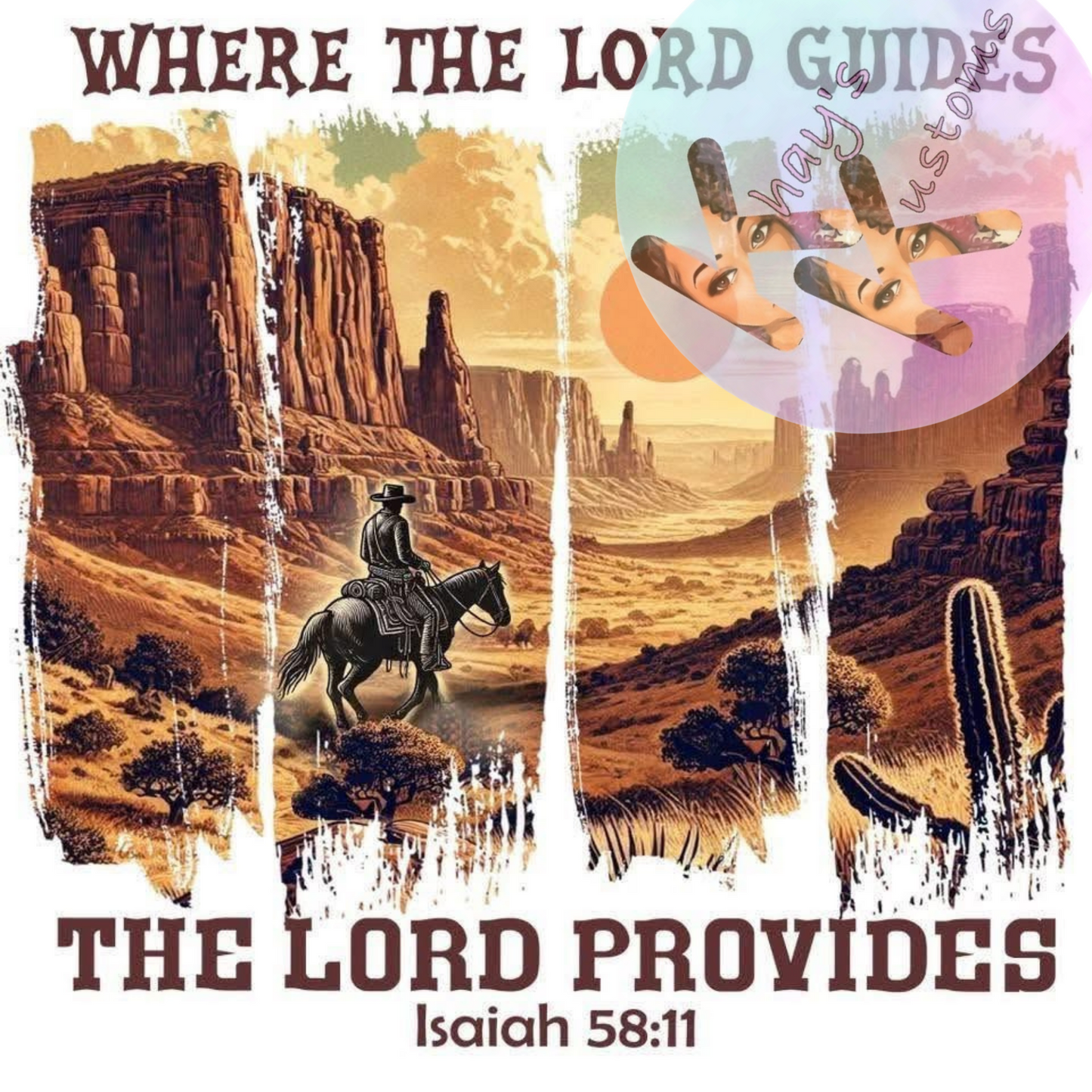 DTF TRANSFER- WHERE THE LORD GUIDES