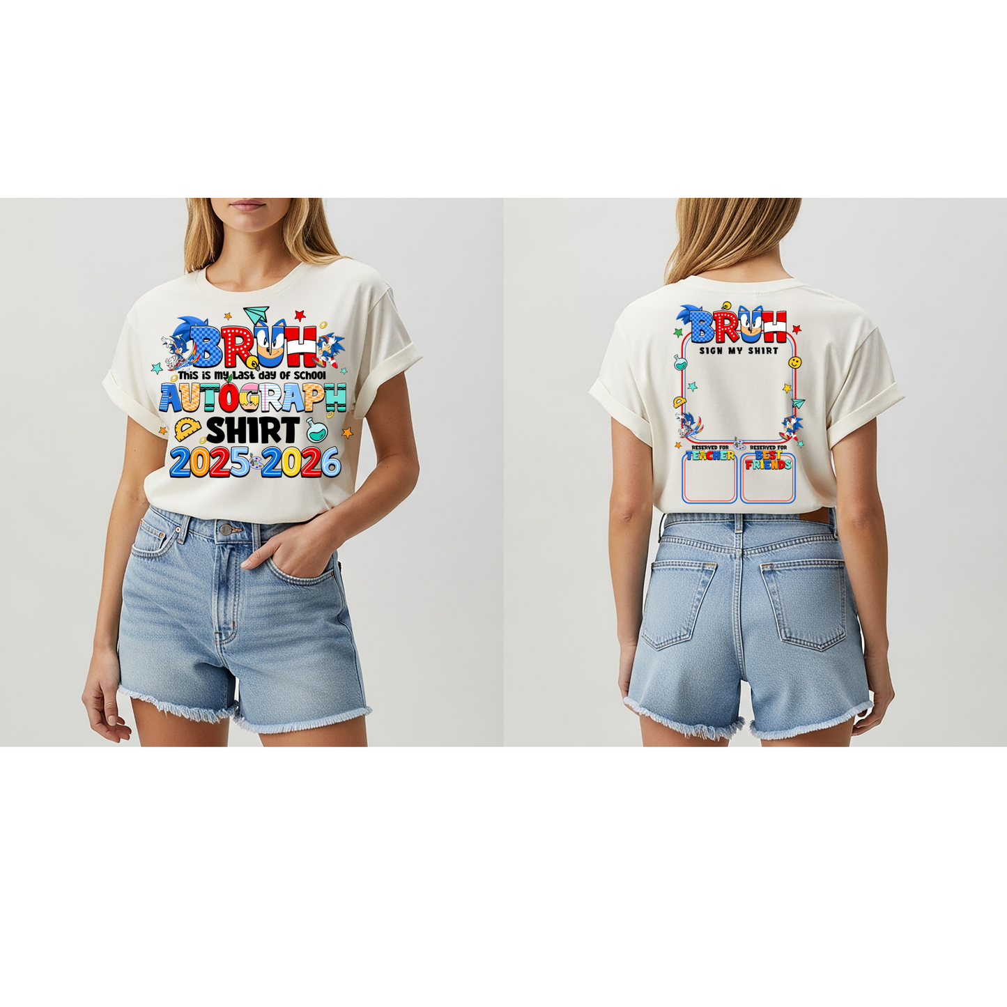 Sonic last day autograph t-shirt