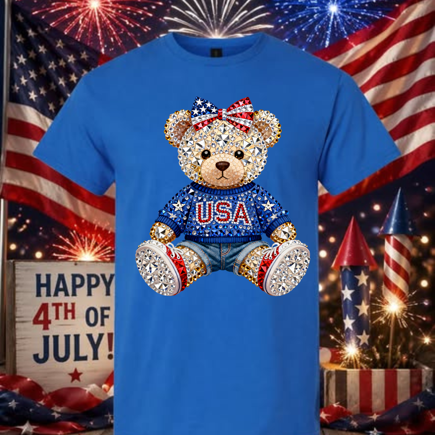 USA TEDDY BEAR SHIRT