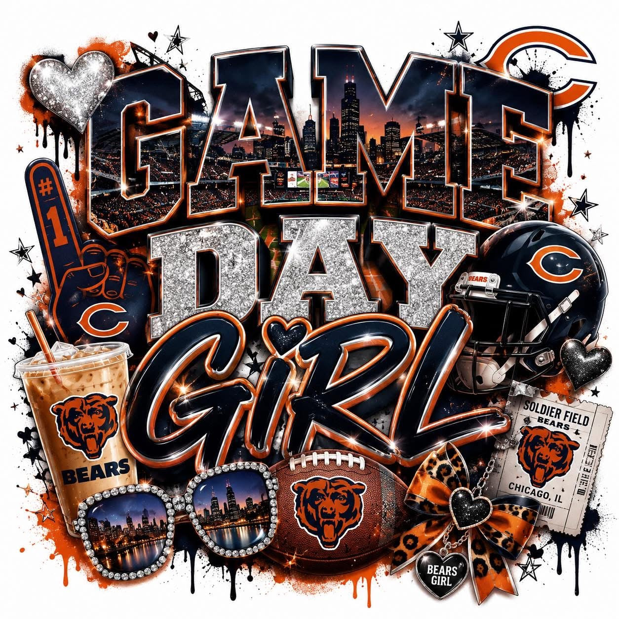 DTF Transfer- Game day Bears