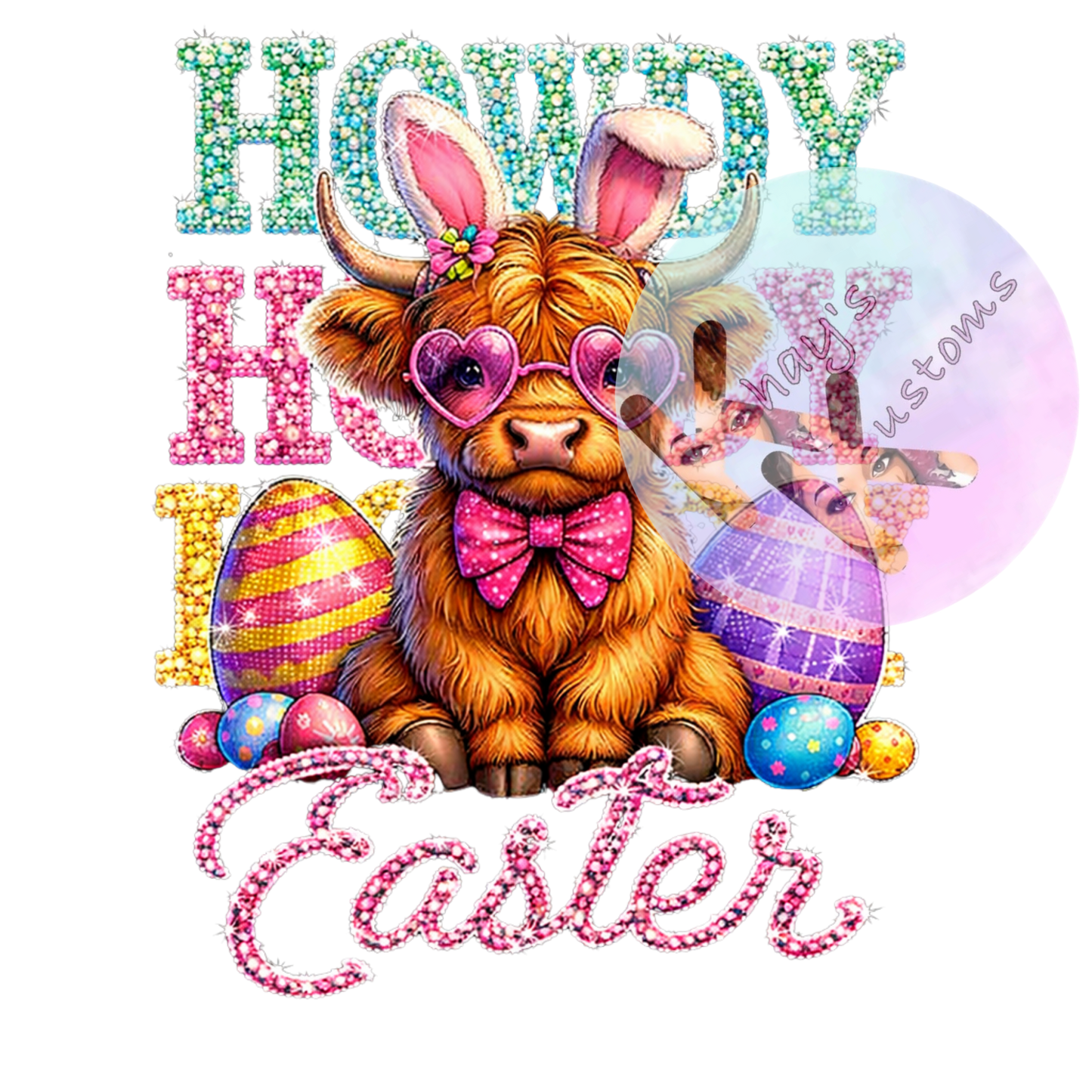 DTF TRANSFER- HOWDY EASTER