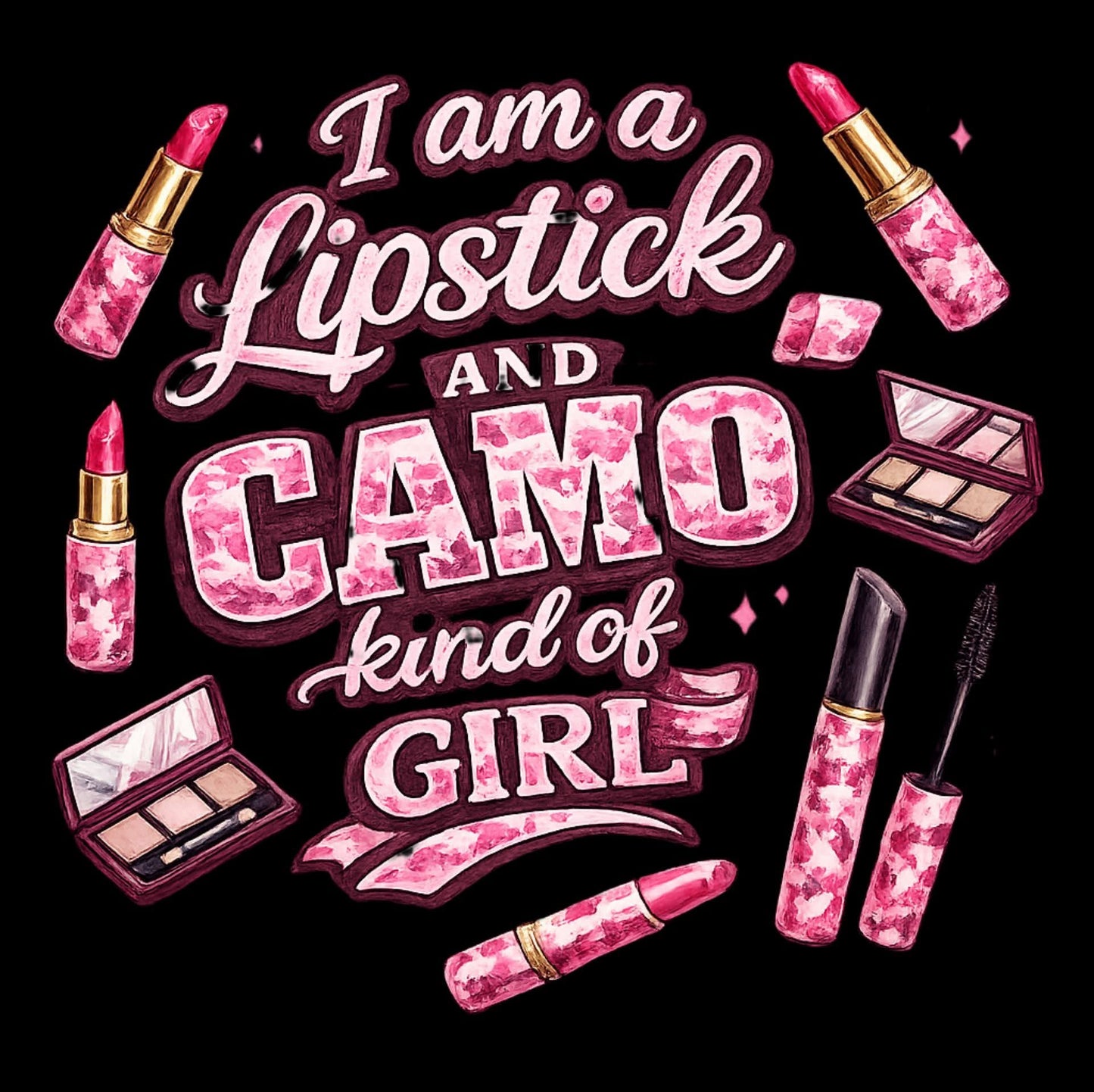DTF TRANSFER CAMO GIRL