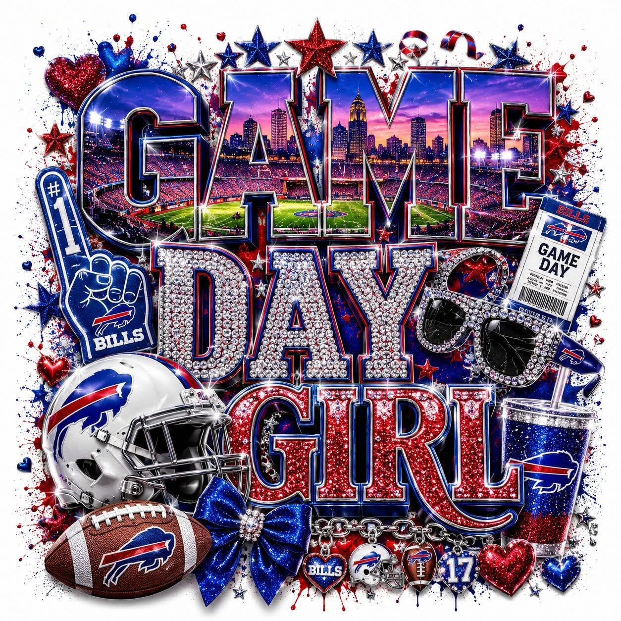 DTF Transfer- Game day Bills