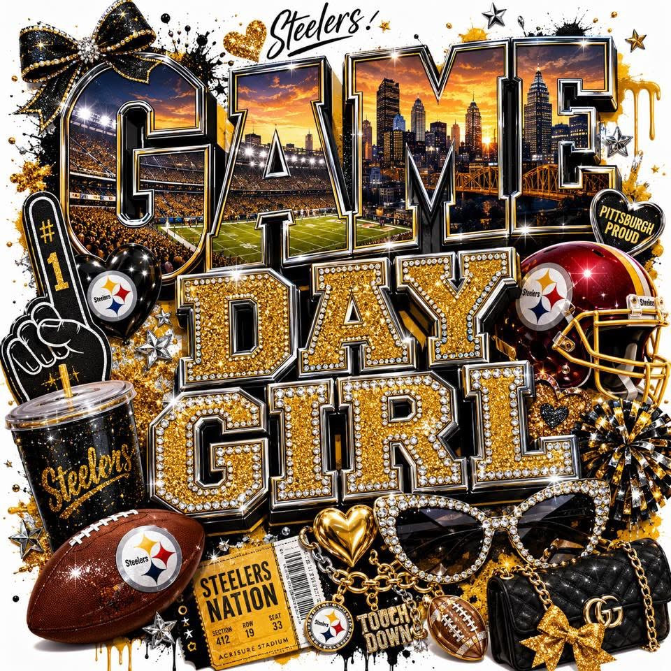 DTF Transfer- Game day Steelers