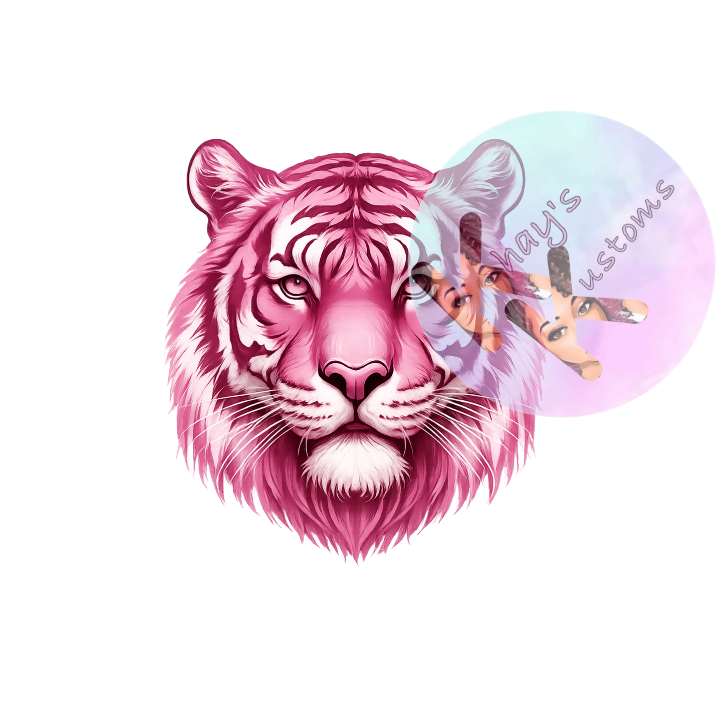 DTF TRANSFER-PINK TIGER