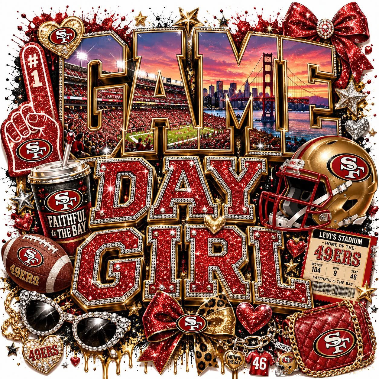 DTF transfer- Game day 49ers