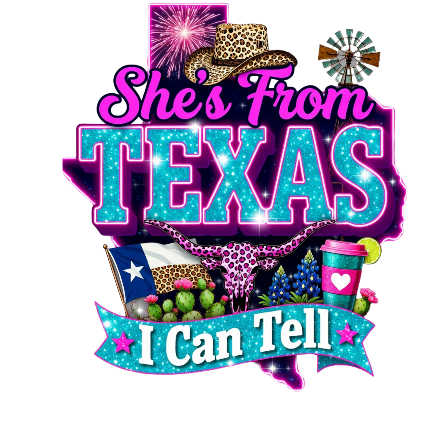 DTF TRANSFER- SHE'S FROM TEXAS