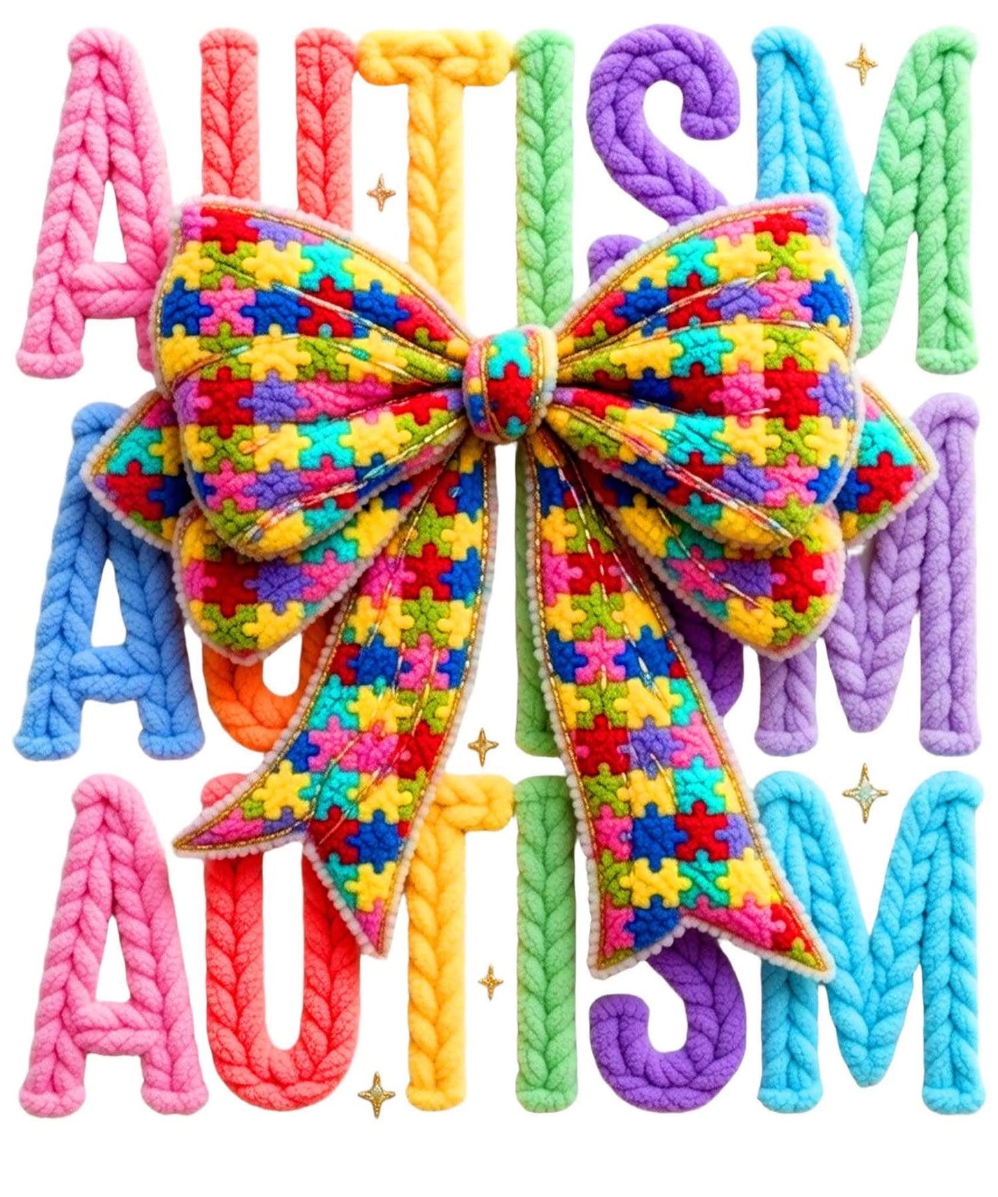 DTF TRANSFER- AUTISM AUTISM AUTISM
