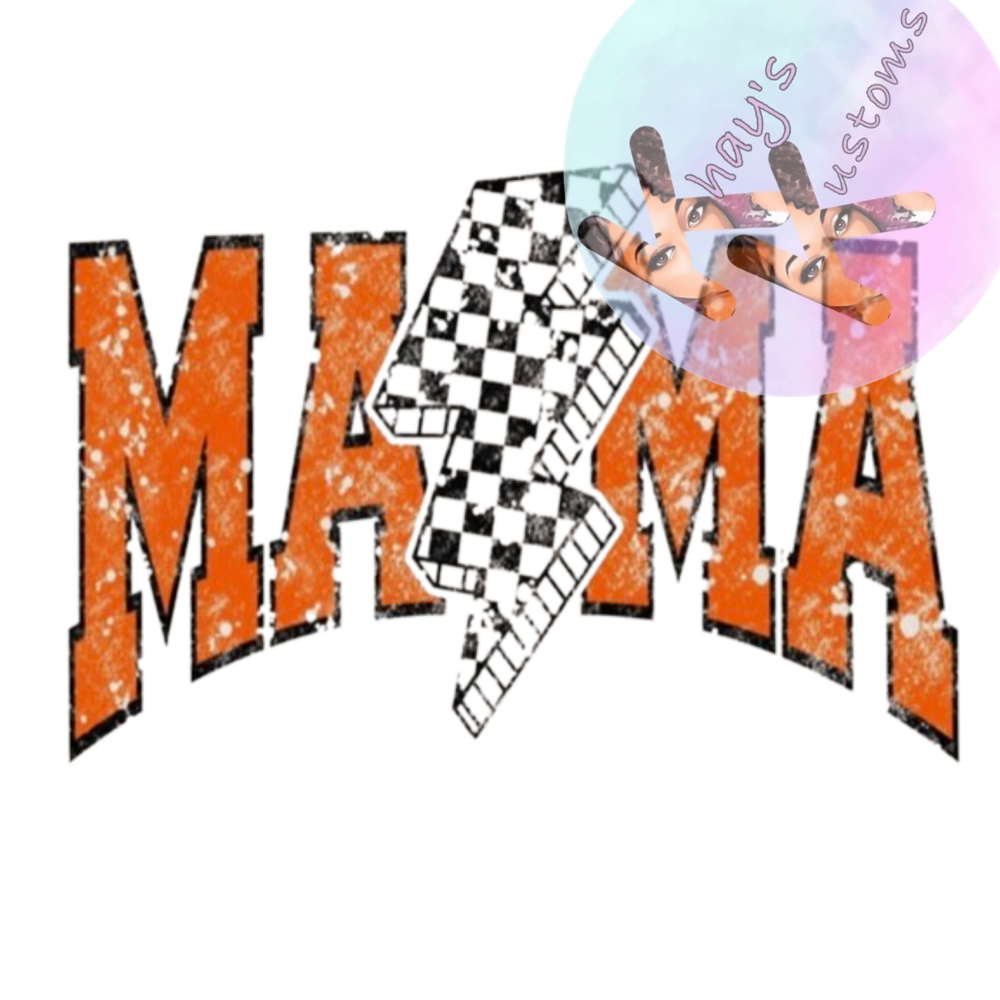 STF TRANSFER- RETRO MAMA ORANGE