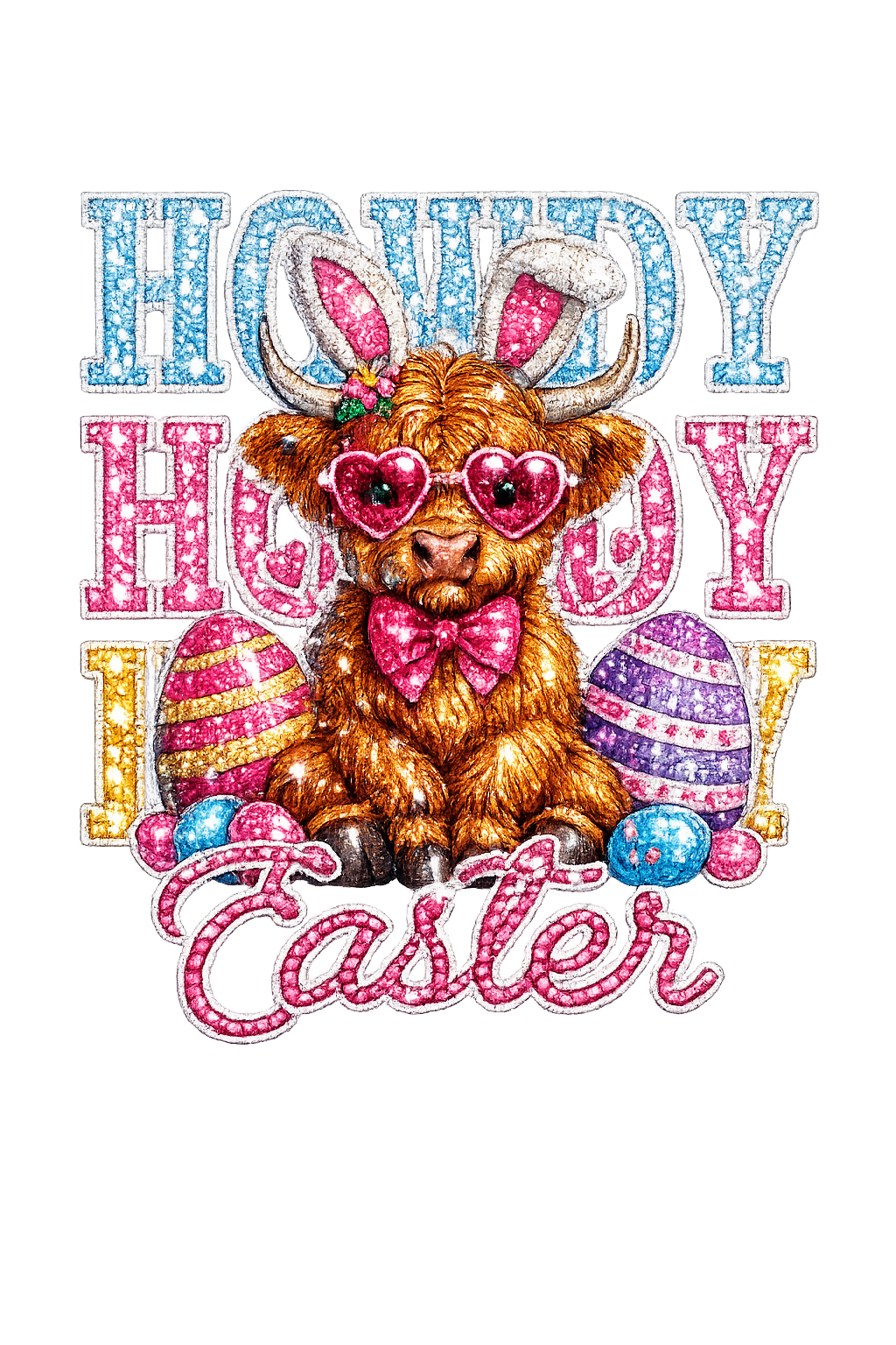 DTF TRANSFER-HOWDY EASTER