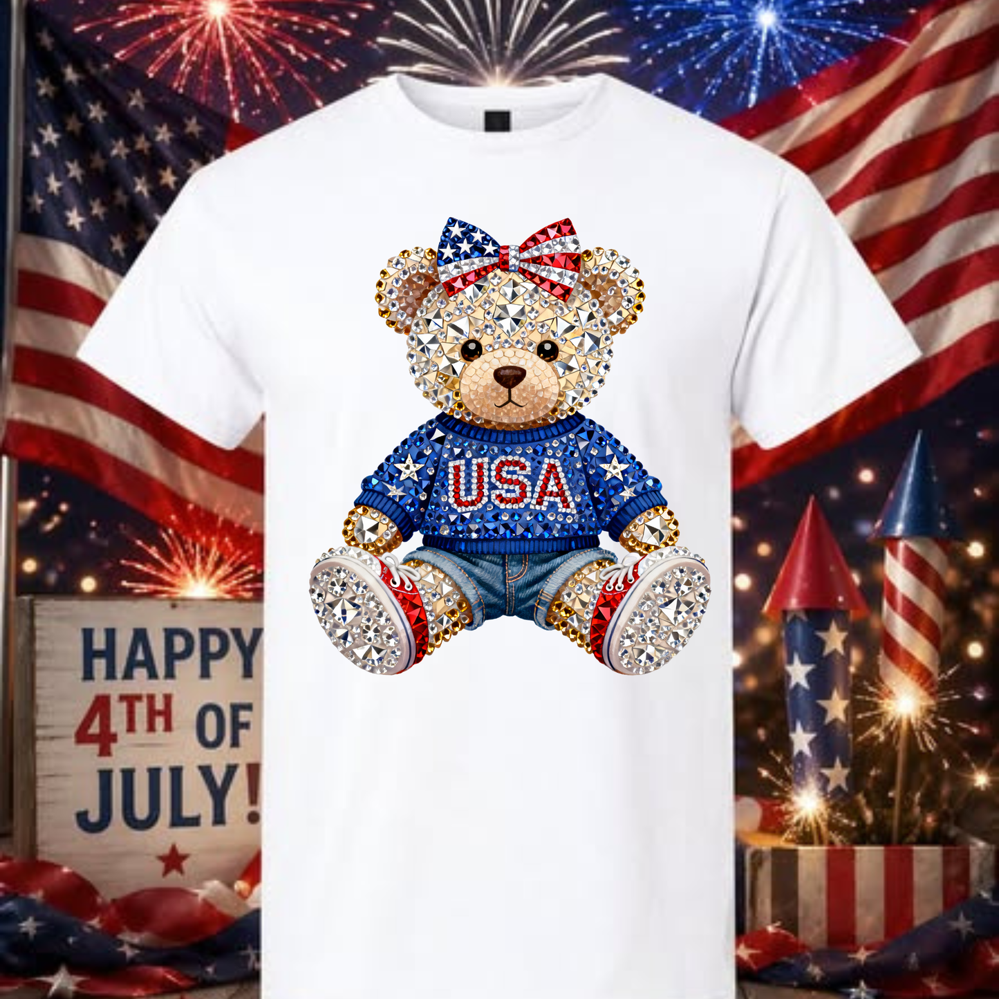 USA TEDDY BEAR SHIRT