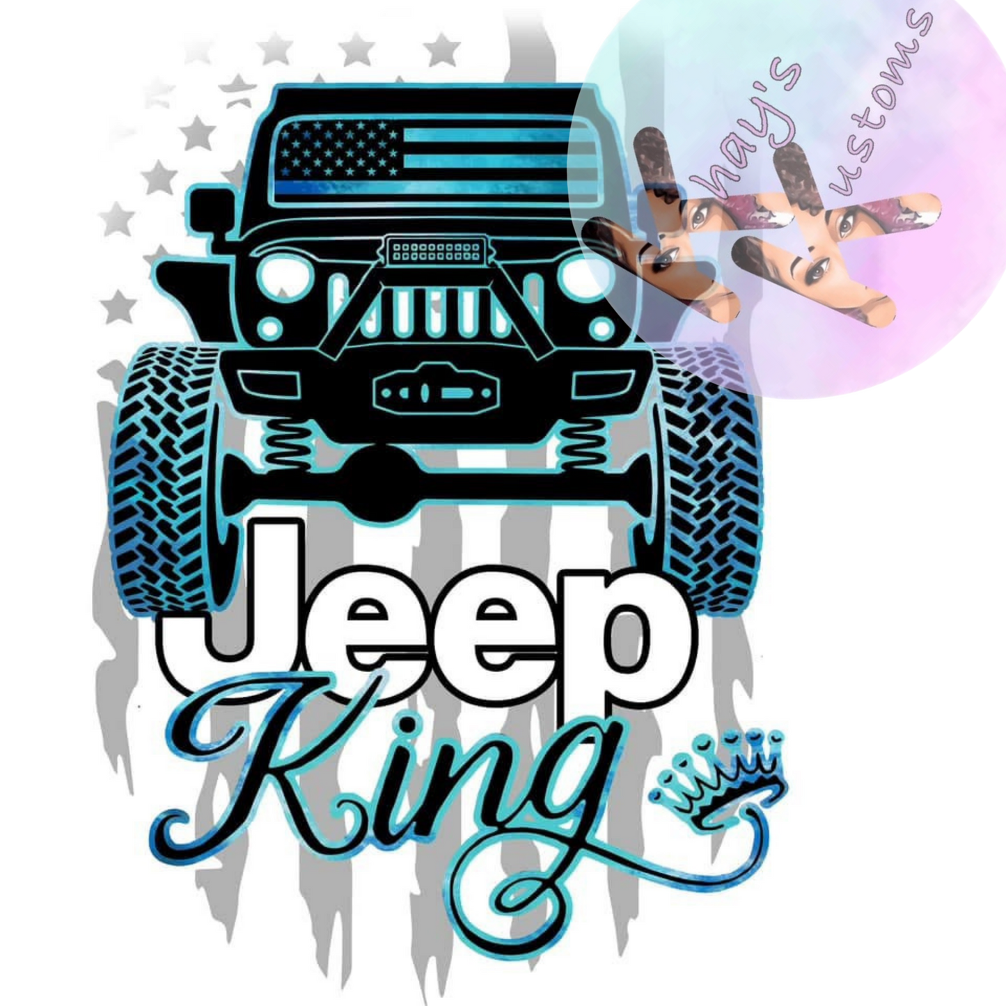 DTF TRANSFER- JEEP KING