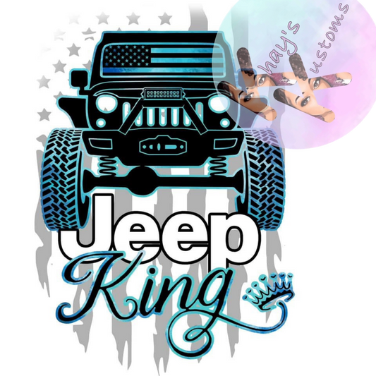 DTF TRANSFER- JEEP KING