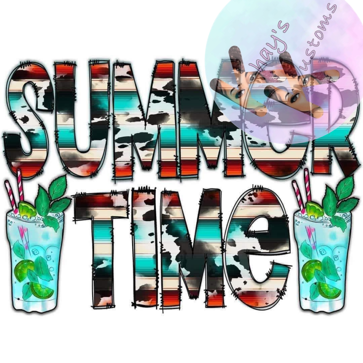 DTF TRANSFER- SUMMERTIME DRINKS