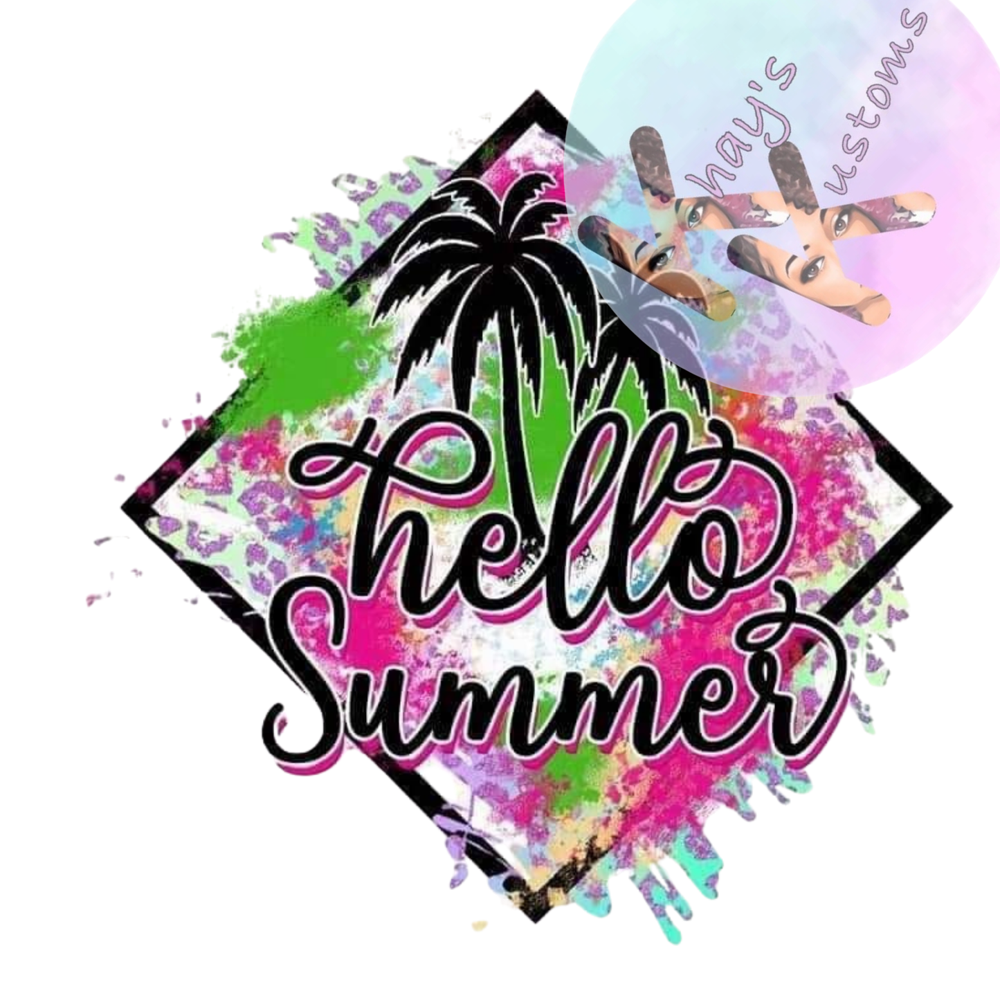 DTF TRANSFER- HELLO SUMMER