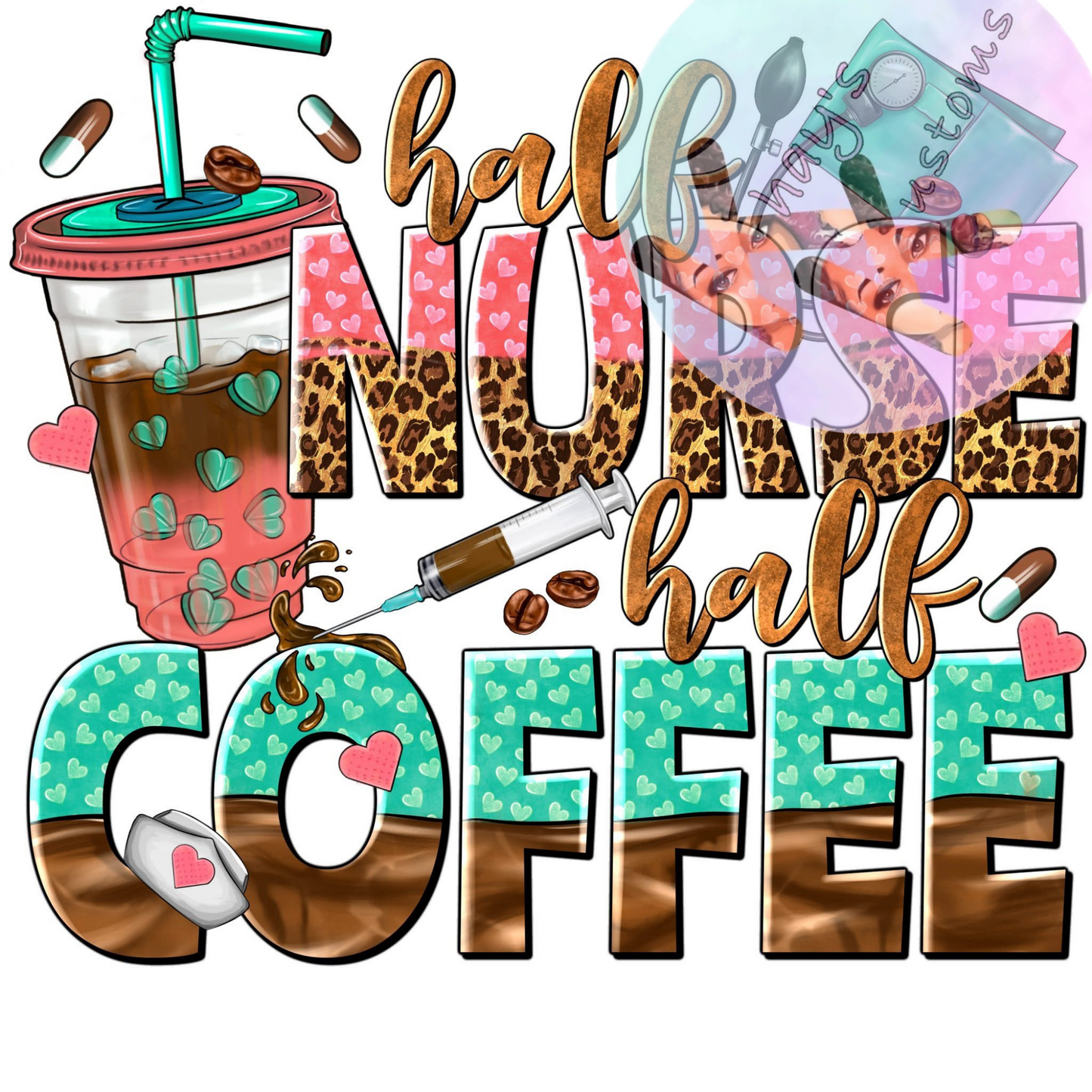 DTF TRANSFER- NURSE COFFEE