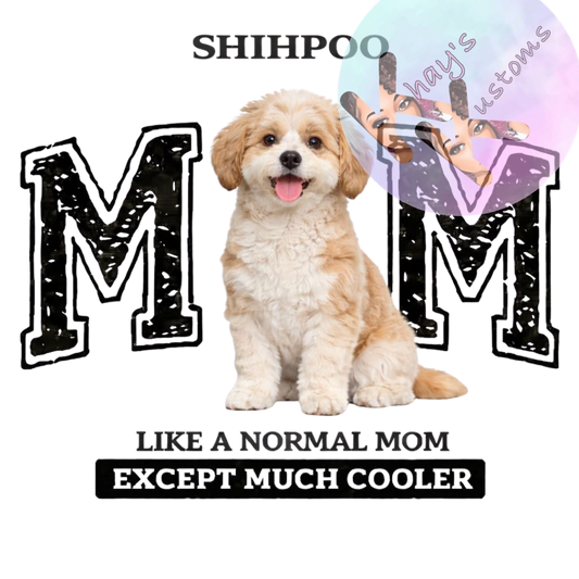 DTF TRNASFER- SHIHPOO MOM