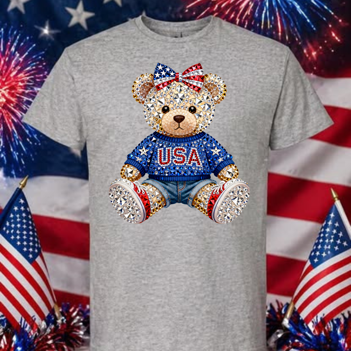 USA TEDDY BEAR SHIRT