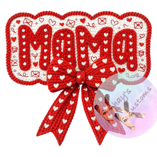 DTF TRANSFER- RED MAMA