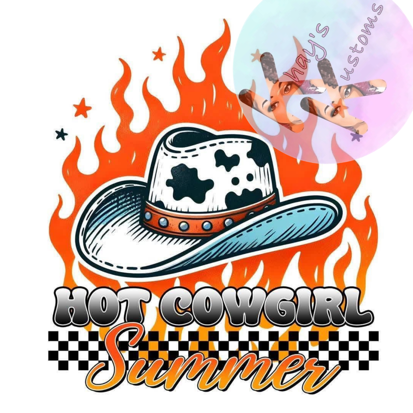 DTF TRANSFER- HOT COWGIRL SUMMER