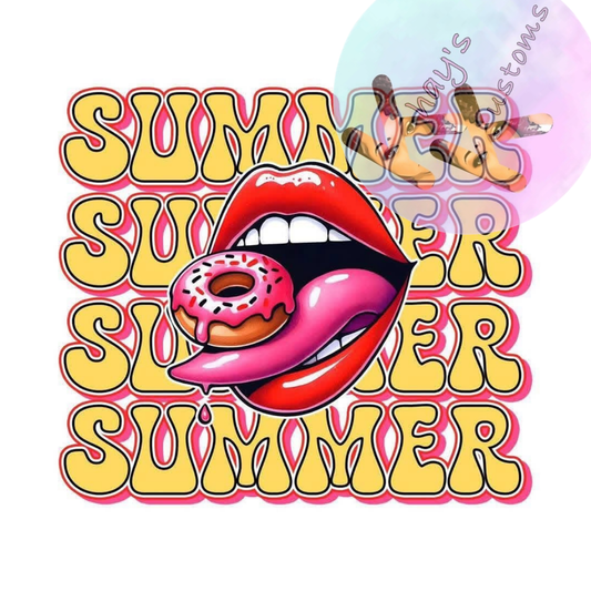 DTF TRANSFER- SUMMER LIPS