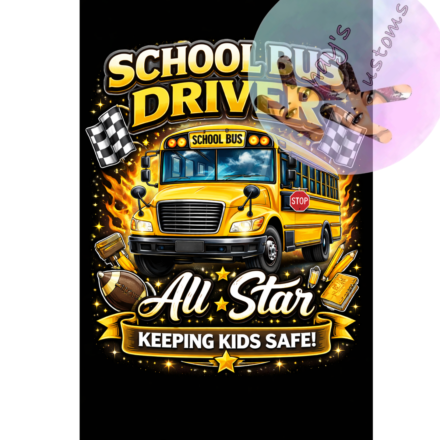 DTF TRANSFER- SCHOOL BUS ALL STAR
