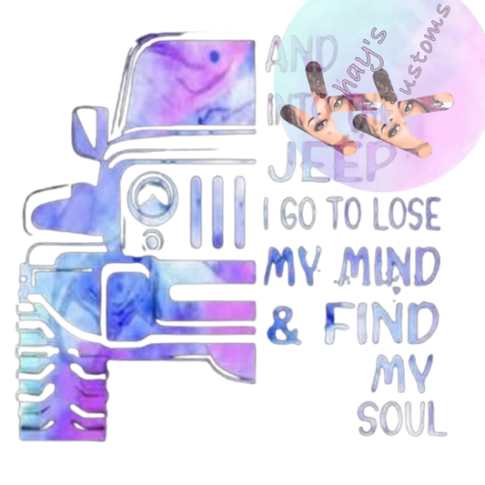 DTF TRANSFER- FIND MY SOUL JEEP