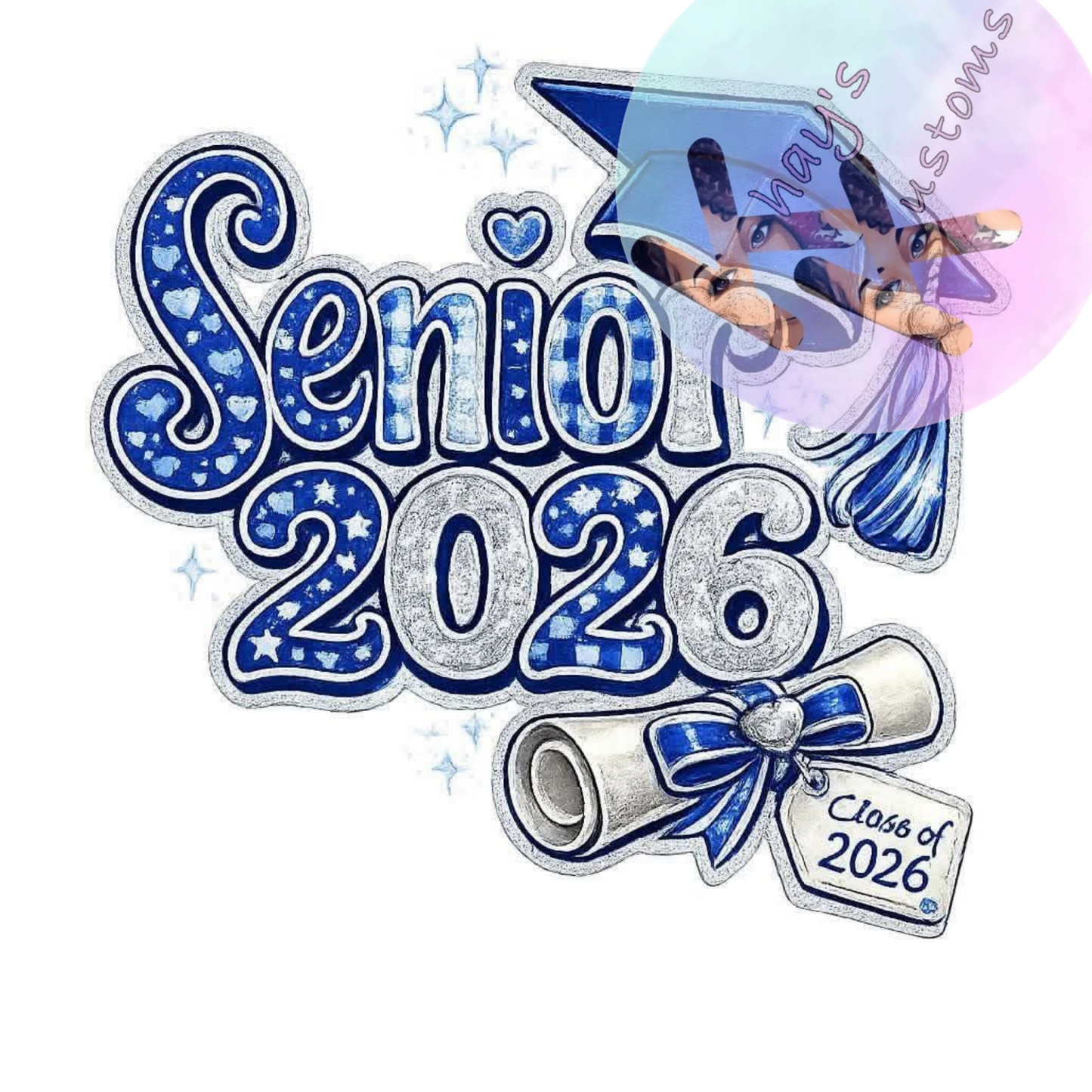 DTF TRANSFER SENIOR HEART 2026