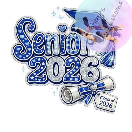DTF TRANSFER SENIOR HEART 2026