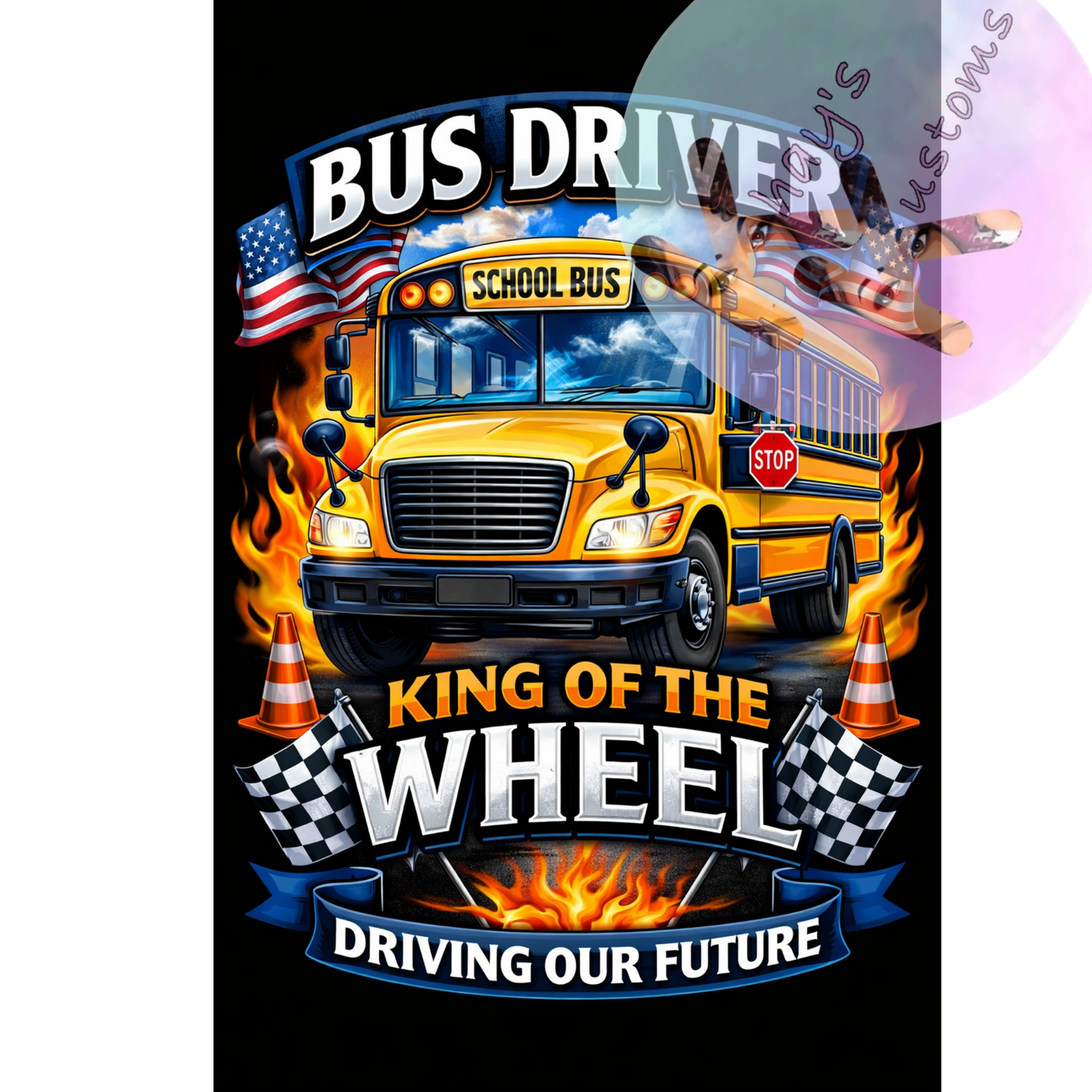 DTF TRANSFER- KING OF THE WHEEL