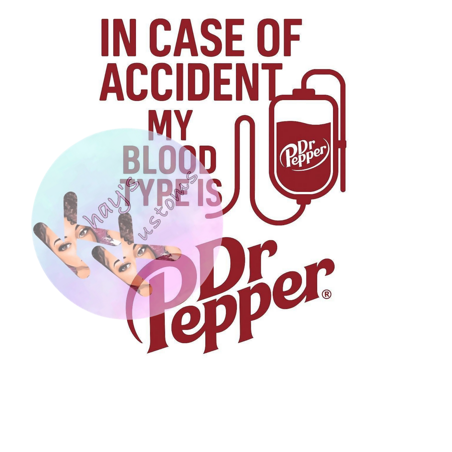 DTF TRANSFER- DR PEPPER ACCIDENT