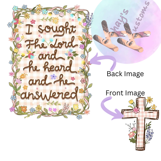 DTF TRANSFER- I SOUGHT THE LORD FRONT AND BACK IMAGE