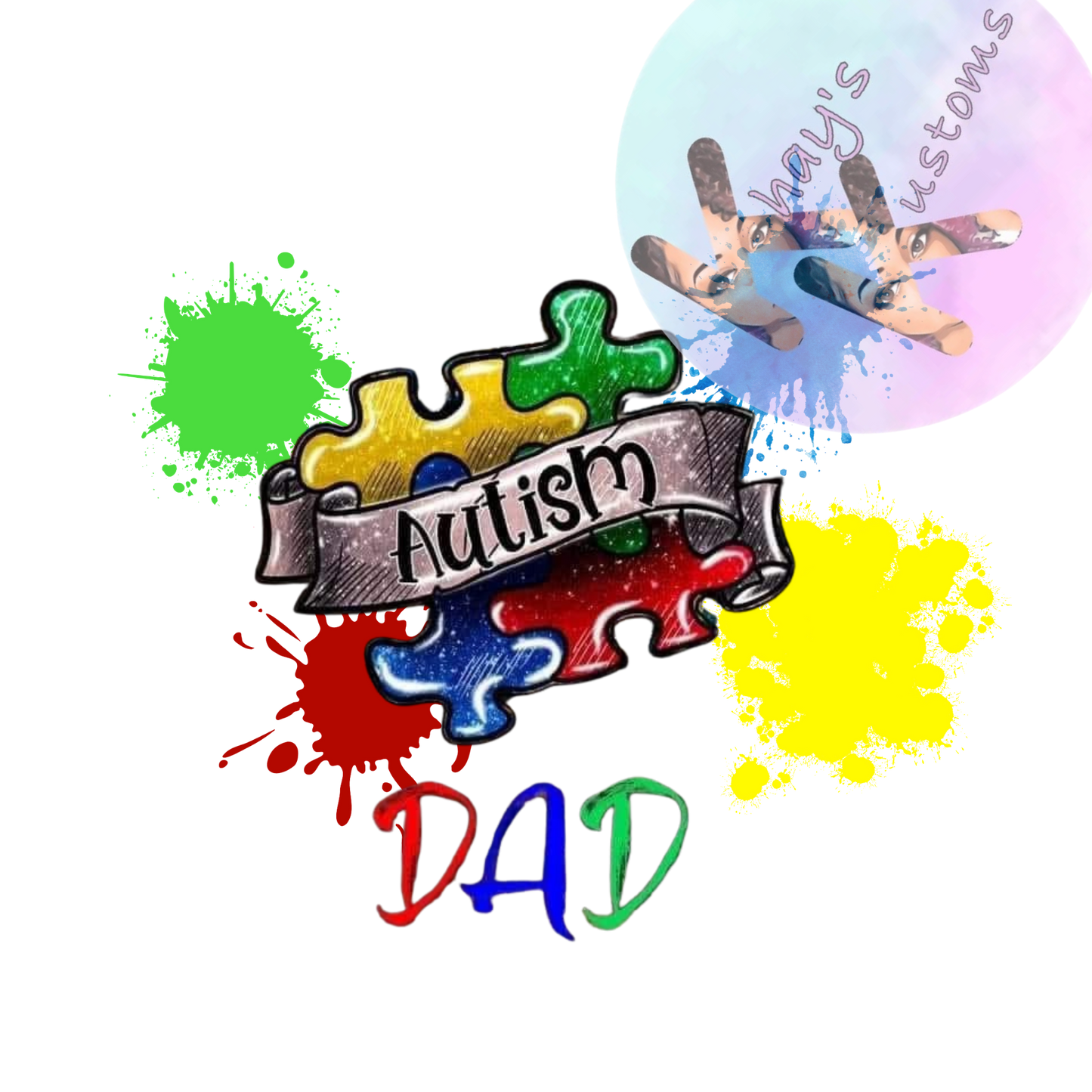 DTF TRANSFER- AUTISM DAD