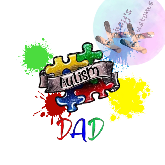 DTF TRANSFER- AUTISM DAD