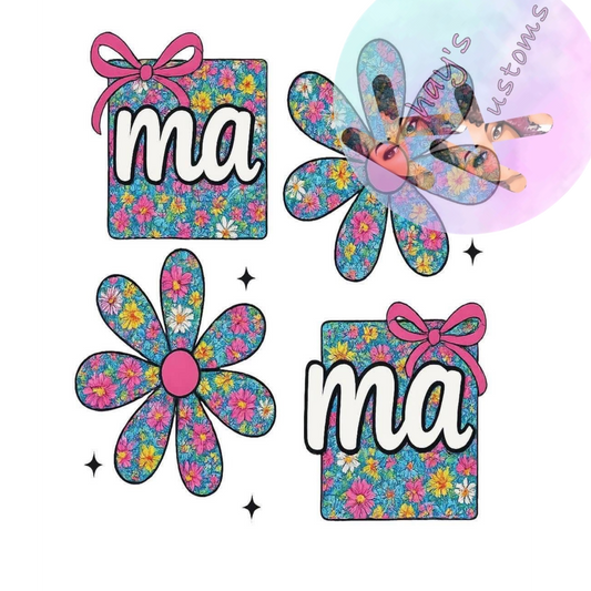 DTF TRANSFER- MAMA BOX AND FLOWERS