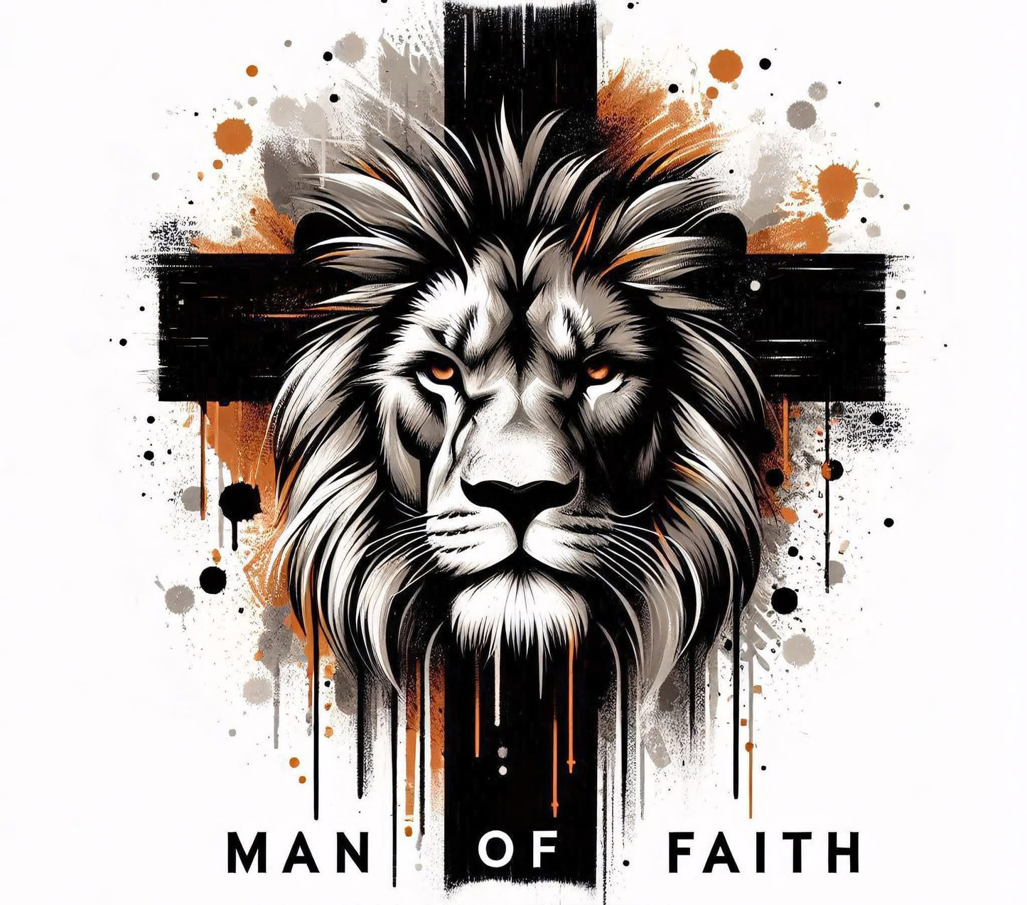 DTF TRANSFER MAN OF FAITH