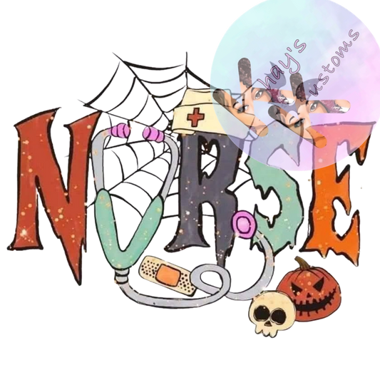 DTF TRANSFER- HALLOWEEN NURSE