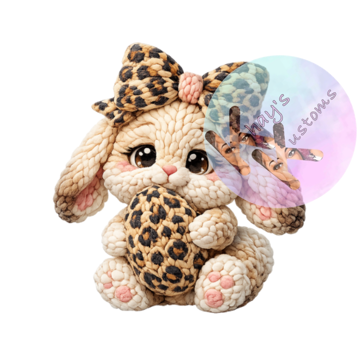 DTF TRANSFER- CHEETAH BUNNY