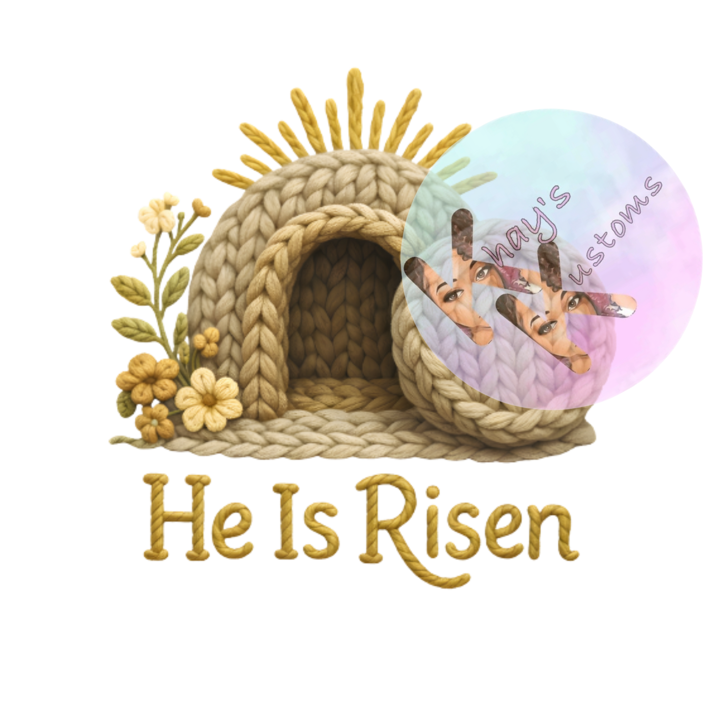 DTF TRANSFER- HE IS RISEN TOMB