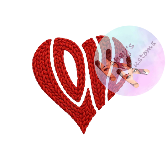 DTF TRANSFER- HEART LOVE