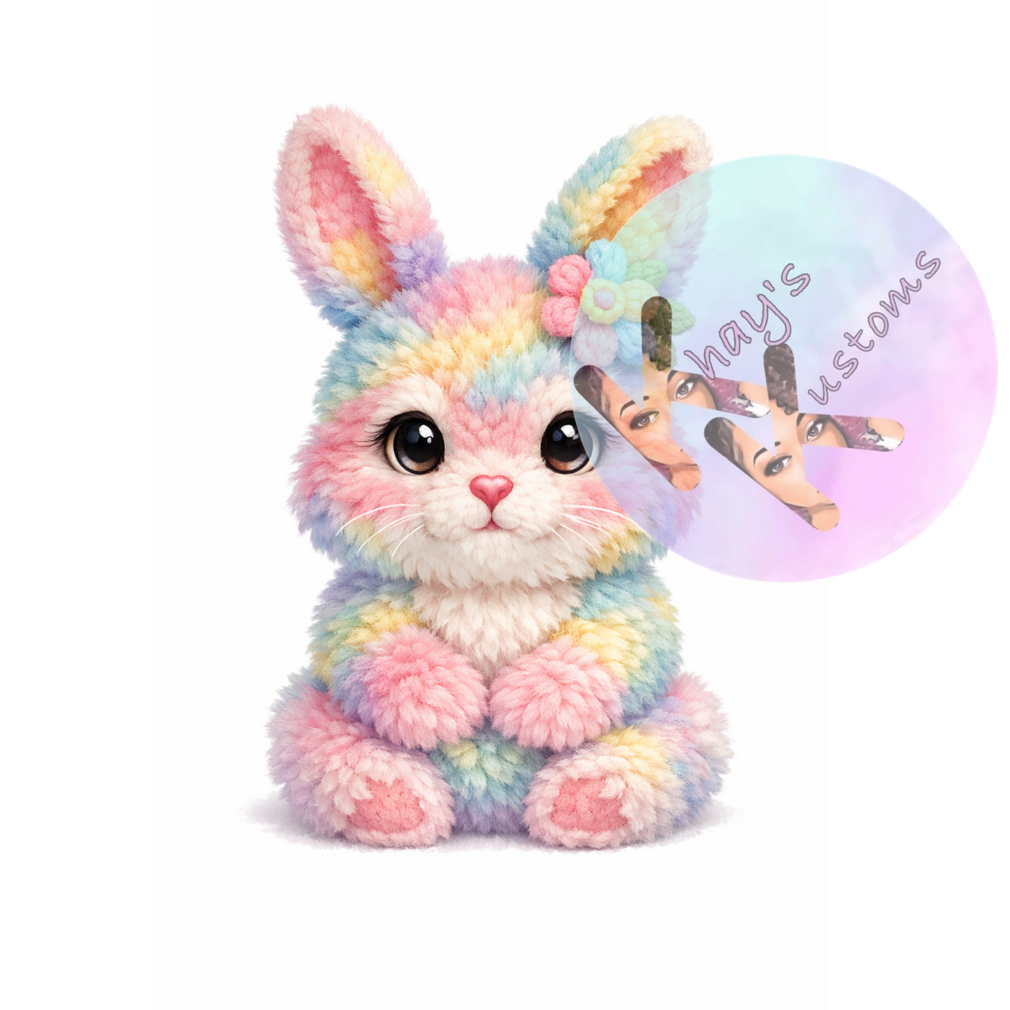 DTF PRINT-FUZZY BUNNY