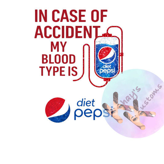 DTF TRNASFER- DIET PEPSI