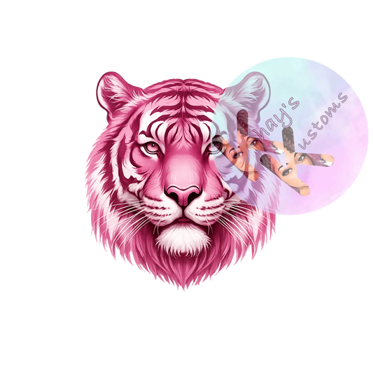 DTF TRANSFER-PINK TIGER